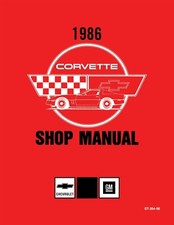 1986 Chevy Corvette Shop Manual picture