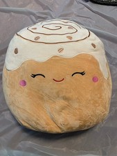 Squishmallows Chanel Cinnamon Roll Large 16” Soft Plush Squishy Toy Washable picture