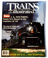 VTG December 1989 Trains Illustrated Magazine Vol. 1 No. 3 Issue 3 Steam on NYC  picture