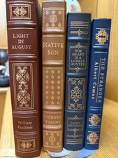 Lot Of Easton Press Classics- Native Son, Light August, The Heart ..The Stranger picture