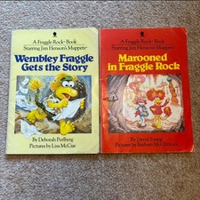 VTG 1984 Fraggle Rock HC Books First Ed Wembley Fraggle Marooned in Fraggle Rock picture