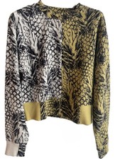 TWENTY Montreal Pineapple Hyper Reality Knit  Pullover Sweater Women Sz S picture