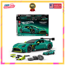 Mattel Brick Shop Hot Wheels ’24 Aston Martin Vantage GT3 Building Set picture