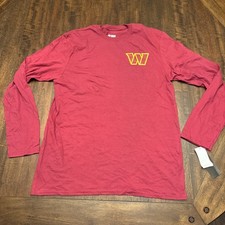 NFL Team Apparel Men's Washington Commanders Long Sleeve T Shirt Size Large  NWT picture