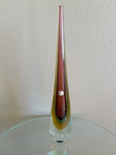 Perfect,  tall (40.3 cm) Vintage Murano Sommerso Multicolor Glass vase picture