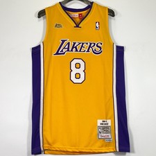 Kobe Bryant #8 Los Angeles Lakers Stitched Basketball Jersey Yellow S-2XL picture