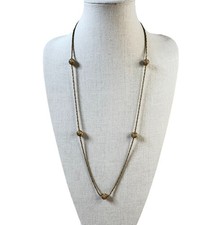 Vintage Grosse Germany 1960 Antique Gold Tone Chain Necklace with Balls 30