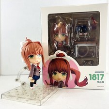 Doki Doki Literature Club Monika PVC Action Figure Statue Toys Gift w/Accessory picture