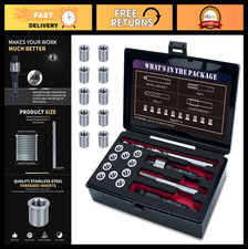 M7x1.0 Thread Repair Kit - 10PCS Stainless Steel Inserts, HSS Drill & Tap Set picture