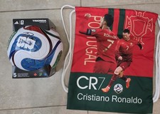 CRISTIANO RONALDO Signed FIFA World Cup SOCCER BALL With Coa+ RONALDO BACKPACK picture