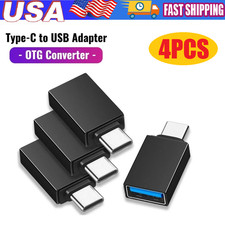 4 Pcs USB-C 3.1 Male to USB A Female Adapter Converter OTG Type C Android Phone picture