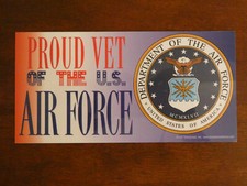 Proud Vet Of The US Air Force Military Red White Blue Car Fridge Magnet  4