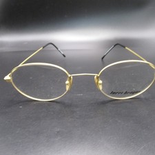 Terri Brogan Gold Oval Metal Eyeglass Frames 50-18-135 Taiwan Unisex Adults picture
