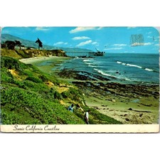Scenic California Coastline Colorful California Vintage Postcard SPJ27 picture