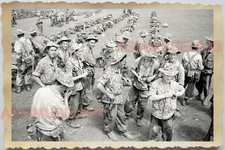 50s VIETNAM WAR INDOCHINA FRANCE TROOPS GROUP ARMY GUARD OLD Vintage Photo 25488 picture