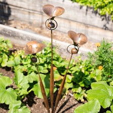 Triple Calla Lily Garden Stake picture