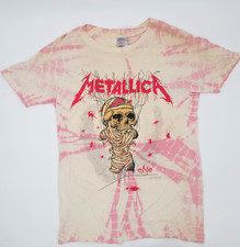 Vtg 1989 METALLICA One Landmine Shirt Tie Dye Brockum Pushead Misprint Metal L picture