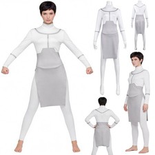 Anissa White Jumpsuit Cosplay Costume Halloween Carnival Party Dress Skirt Women picture