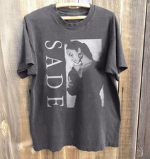 Sade Adu Vintage 90s Soul R&B Singer Portrait Charcoal Graphic T-Shirt picture