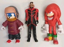 Sega Sonic The Hedgehog, Knuckles,Ivo Robotnik Figures Lot Of 3 picture