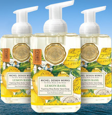 Michel Design Works Foaming Hand Soap, Lemon Basil, 3-Pack, 17.8 Fl oz Each picture