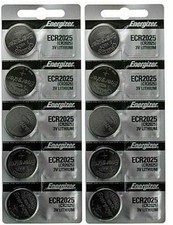 10 x FRESH Genuine Energizer CR2025 ECR2025 3V Coin Button Battery Fast Shipping picture