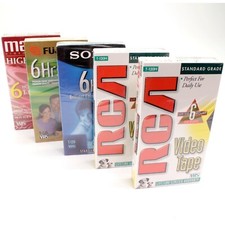 5  VHS T120 6 Hr NEW Standard Grade VCR Video Tapes  Sealed Various Brands C29 picture