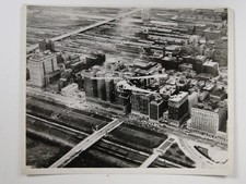 KTLA 5 Telecopter Helicopter Chicago Skyline Aerial View 1959 VTG Press Photo picture