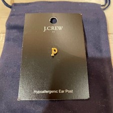 NWT J. Crew Initial Earring P picture