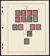 ALBUM READY US Definitive Stamps 1920s Sc 525~636 Mint in Mounts VF cv$434 mg picture