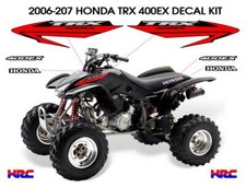 2006 2007 HONDA TRX 400EX Decal Sticker OEM kit Black Plastic 400 ATV Quad   picture