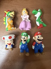 Vintage Nintendo Super Mario World Figure SET Christmas Cracker UK Rare SNES A4 picture