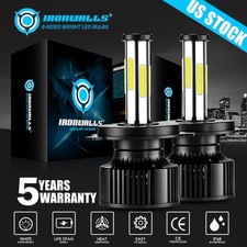 6 side 9003 H4 LED Headlight Bulb Conversion Kit High Low Beam 6000K Super White picture
