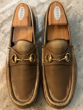 GUCCI 1953 Horsebit Distressed Leather Loafer Brown 9.5 / 10 US $1100 Jordaan picture