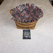 Longaberger 1997 May Series Petunia Basket Liner Protector Card 12947 Vintage picture