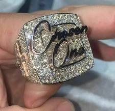 3.00 Ct Round Cut Moissanite Men's Custom Letter Ring Real 925 Sterling Silver picture