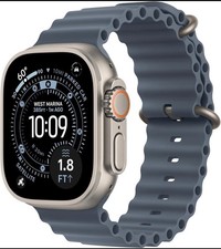 Apple Watch Ultra 3 49mm Cell Titanium Anchor Blue Ocean Band picture