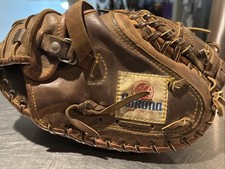 Vtg Nokona Indian Catchers Mitt Buckskin Leather CM225X Right Hand Throw Sep1726 picture