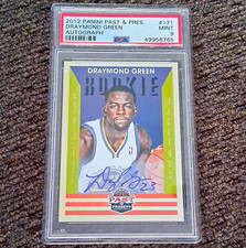 Panini 2012-13 Past & Present Draymond Green RC Auto Signatures #171 PSA 9 picture