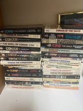 Conan The Barbarian Book Lot Assorted Robert E. Howard Books Vintage picture