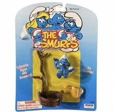 1996 The Smurfs Bathing Peyo Figure IRWIN Toys picture