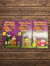 VeggieTales VeggieTown Values VBS 3-VHS Curriculum Set 1998 Rare picture