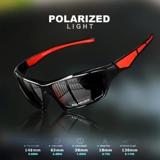 New 2025 Polarized Vertex Men AntiGlare Fishing Cycling Driving Sport Sunglasses picture