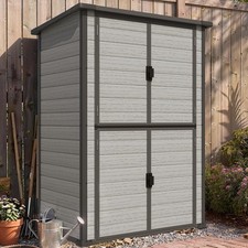 58Cu.Ft Outdoor Resin Cabinet, Waterproof & Lockable with Adjustable Shelves picture