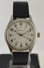 Vintage Refurbished Hamilton Hand-Winding White Dial 17 Jew Men Watch picture