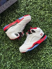 Jordan Air Jordan 5 Retro Fire Red White Black Tongue picture