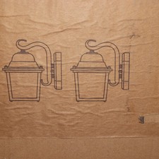 (2-Pk) LNC Farmhouse Cage Outdoor Wall Lights A04755D picture