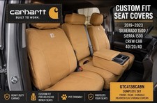 Carhartt Seat Covers 2019-2023 Chevy Silverado GMC Sierra Crew Cab GTC4138CABN picture