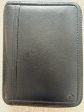 Franklin Covey Black Leather Zippered Planner (7.5x9.5) 7 Ring picture
