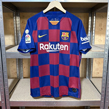 Rare Nike FC Barcelona 2019 2020 Home Football Soccer Multicolor jersey Size M picture